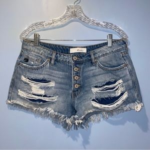 KenChen Denim Shorts High Waisted Size Medium‎